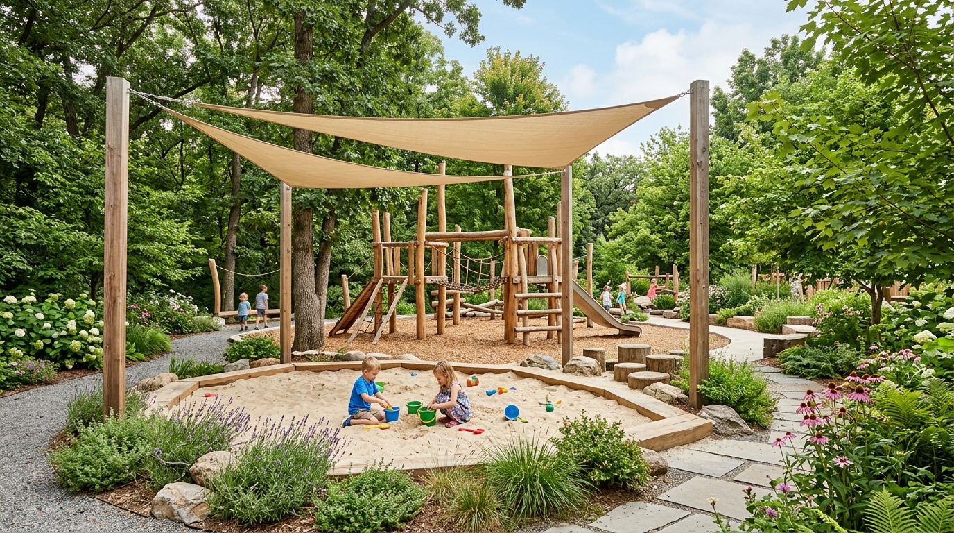 Outdoor playground at Appletree Hill Preschool
